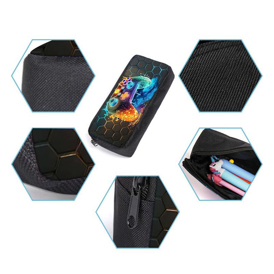 Astronaut Three Piece Set Knapsacks for Male Plus Girls Best Gifts 2D Flat Comic School Knapsack for Youth With Premium Quality Materials