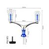 Aluminum Alloy Double Grip Handle Foldable Handlebar Replacement Reel  For 1000-4000 Model