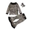 Christmas Unisex Children Long Sleeved Top Flared Pants Hat Sets Costume Makeup