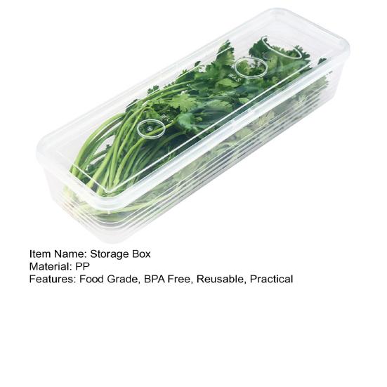 1/3Pcs Transparent Refrigerator Storage Box Vegetable Organizer Food Grade BPA Free Stackable Multifunctional Fresh-keeping Box