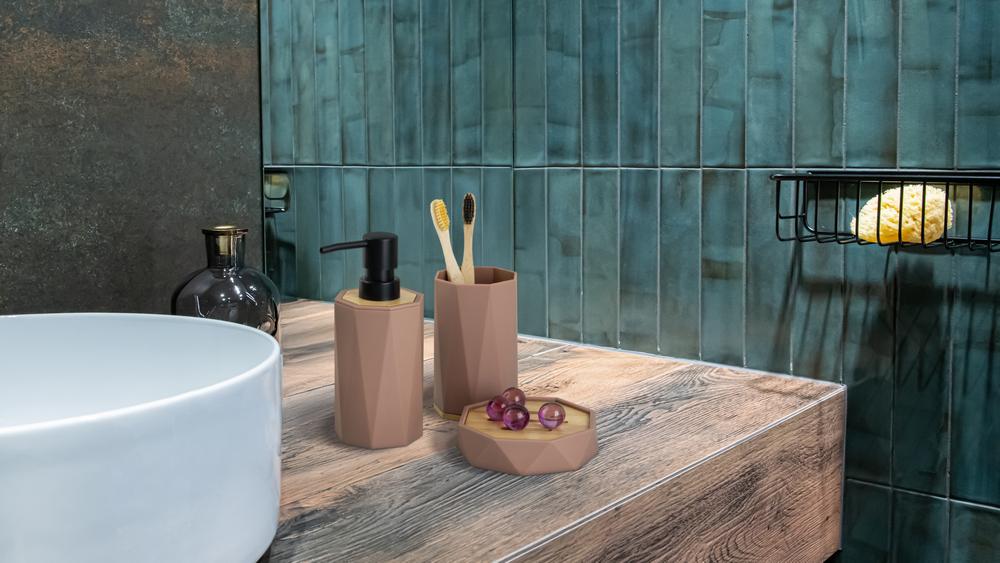 Soap Dispenser 360 Ml AWD INTERIOR 2000 Mokato Brown Bamboo