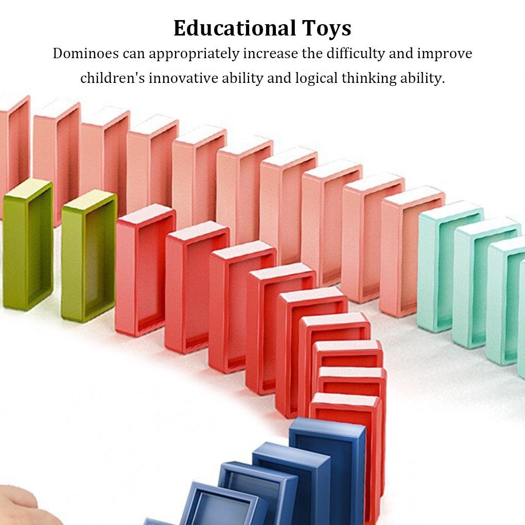 1 Set Kids Games Domino Train Mexican Stacking Game Electric Trains Building Toy Boys Girls Party Favors