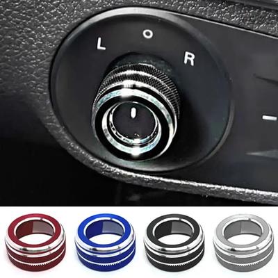 Auto Rückspiegel Knopf Zierabdeckung Drehschalter Aluminiumlegierung Ringe Einstellung Für MG MG6 ZS GT Roewe i6 ei6 i6plus RX5