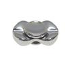 7JI Irregular Shape Fidget Toy, Gadget, Time Killer, EDC, Stress Relief, Adult, Christmas Gift, Stainless Steel, Silver