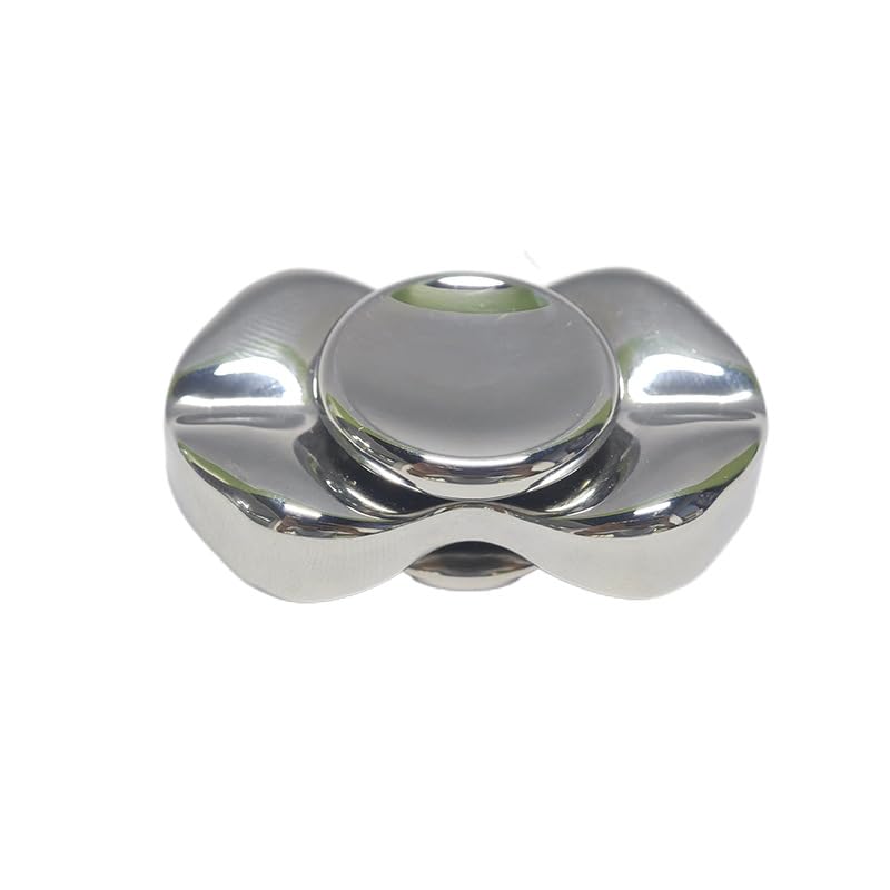 7JI Irregular Shape Fidget Toy, Gadget, Time Killer, EDC, Stress Relief, Adult, Christmas Gift, Stainless Steel, Silver