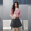 UNIFREE Sweet Bowknot Embroidered Short Knit Cardigan