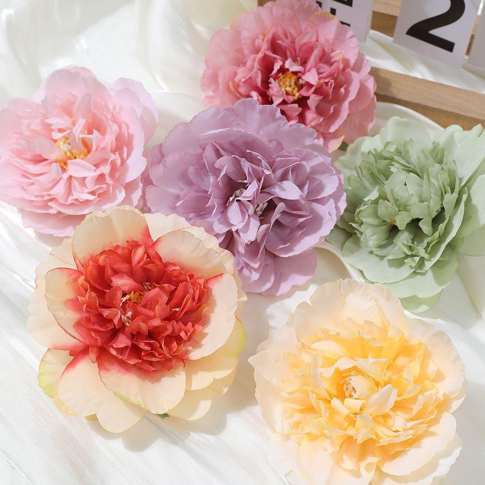 2/5 Stück 11CM Pfingstrosen Kunstblumen Kopf Seidenrosenblüten Für Hochzeit Zuhause Zimmer Dekoration Künstliche Blume DIY Kranz Zubehör