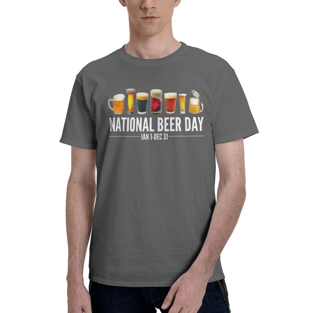 1 Piece Craft Novelty Graphic 100 Cotton Tshirt Beer Day Tees Tops For Unisex