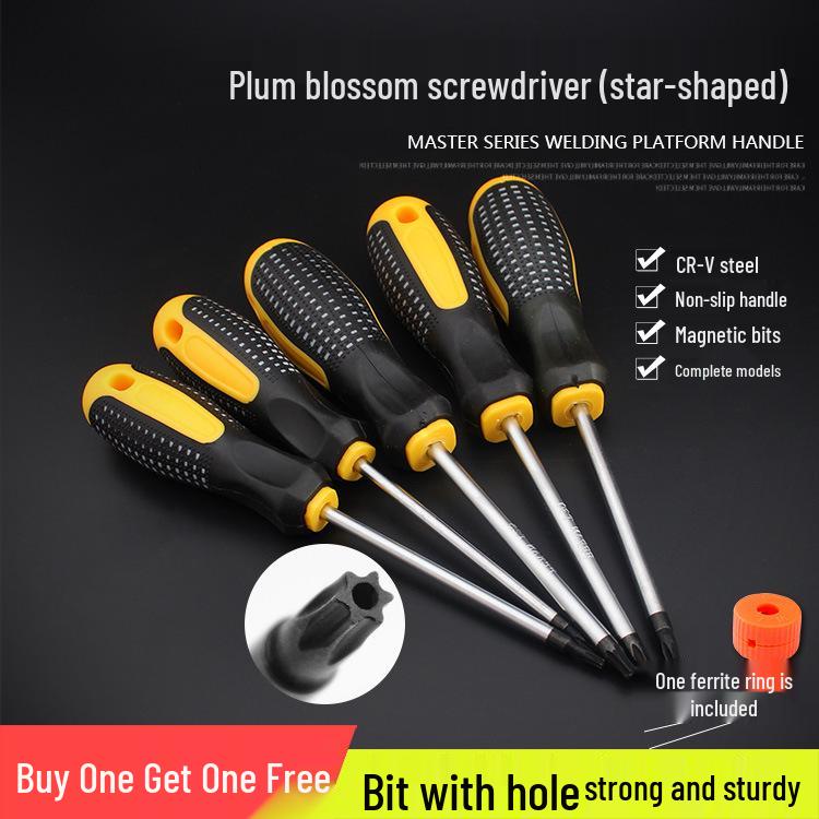 Star-Shaped Plum Blossom Hex Screwdriver Set with Hollow T6-T30