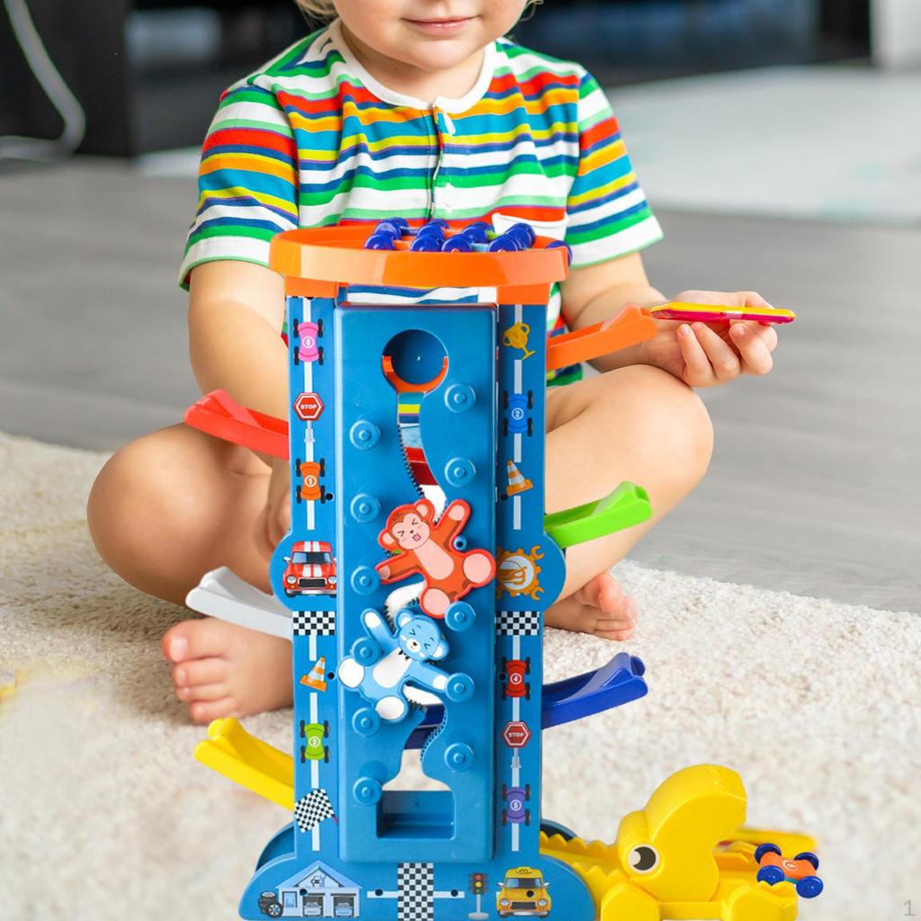 Car Track Ramp Toy Creative Gift Educational Fun Race Vehicles Playset Montessori Toys for Birthday