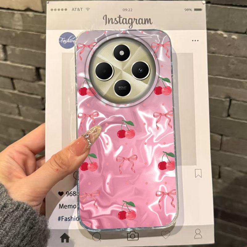 Cherry Bow Leopard Star Heart Girls Women Case For Xiaomi Poco X3pro X5 M6 X6 X3 NFC M5s M6 X7 Pro C75 C61 Bumper Fundas Cover
