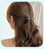 Fashion Korean style imitation pearl hairpin spring clip ladies personality wild one word hairpin headdress hair accessories new