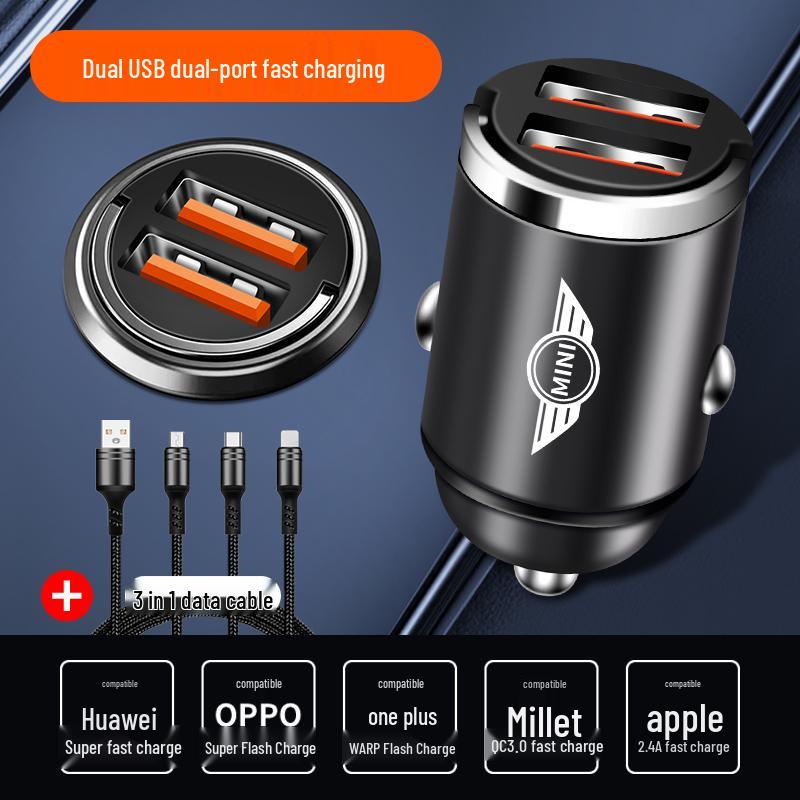 Fast Charging Car Charger for BMW Mini Cooper F56/F55 Cigarette Lighter Interior Accessories