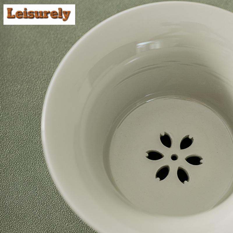 400ml Beixitang Ice Table Color Ceramics Jianshui Tea Washing Basin Tea Residue Barrel Household Chaxi Accessories Decoration