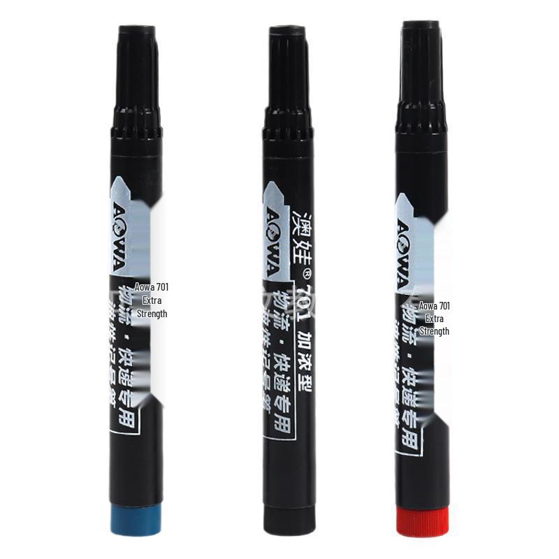 Black Broad Tip Graffiti Marker, Oil-Based & Waterproof, High-Capacity Logistics Pen