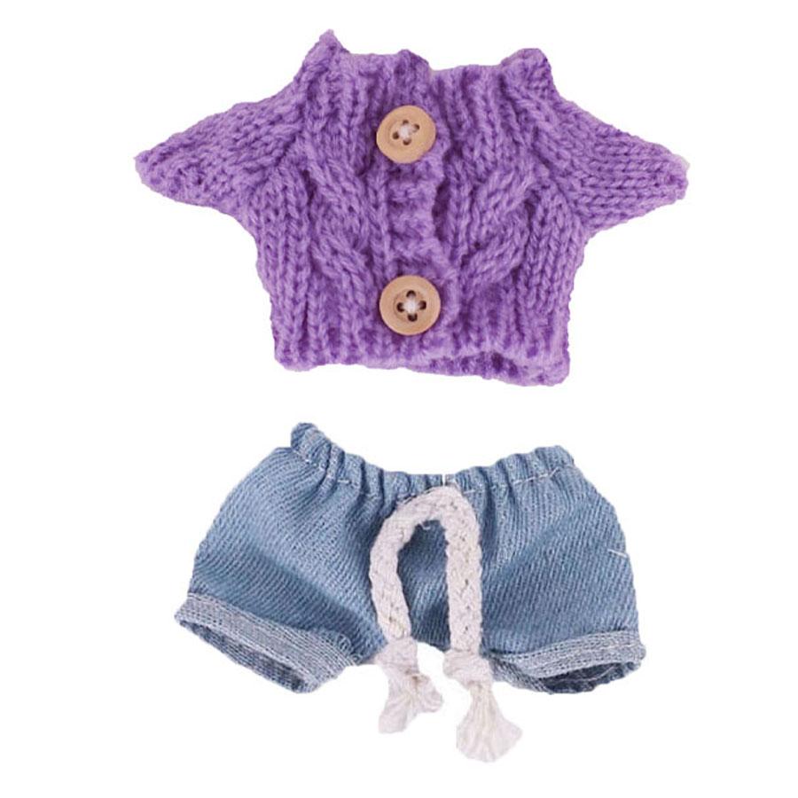 Docka Tröja Byxor Skor set För labubu Kläder 17 cm Docktillbehör, Leksaker För Flickor, Julfest Födelsedagspresent