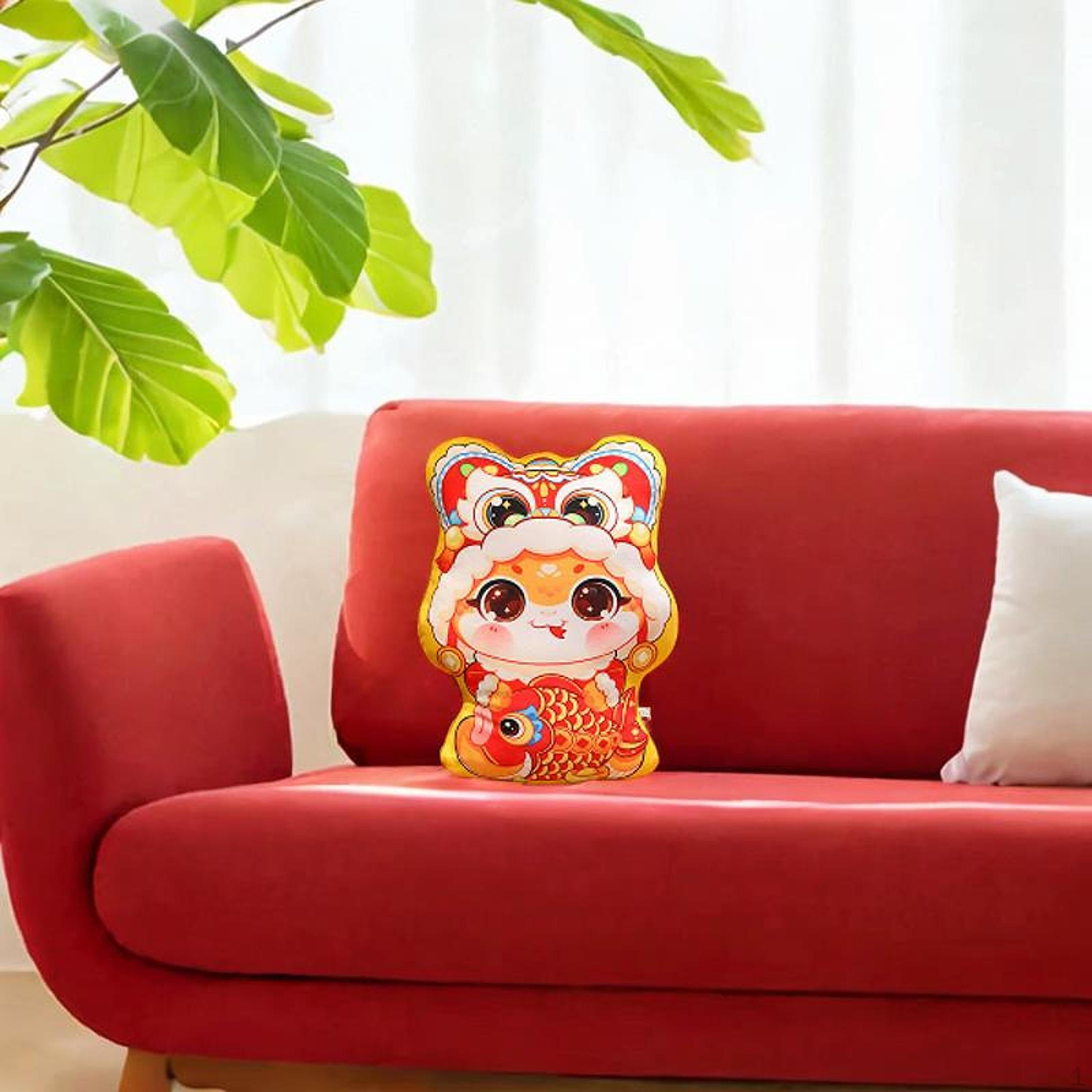 Chinese Christmas Cushion, Interior Decoration. Koi