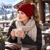 Easy Match Winter Cap Women's Ponytail Beanies, Warm Cable Knit Hat with Practical Gift for Her Hole, Thick Acrylic Outdoor Cold Weather Skull Ladies