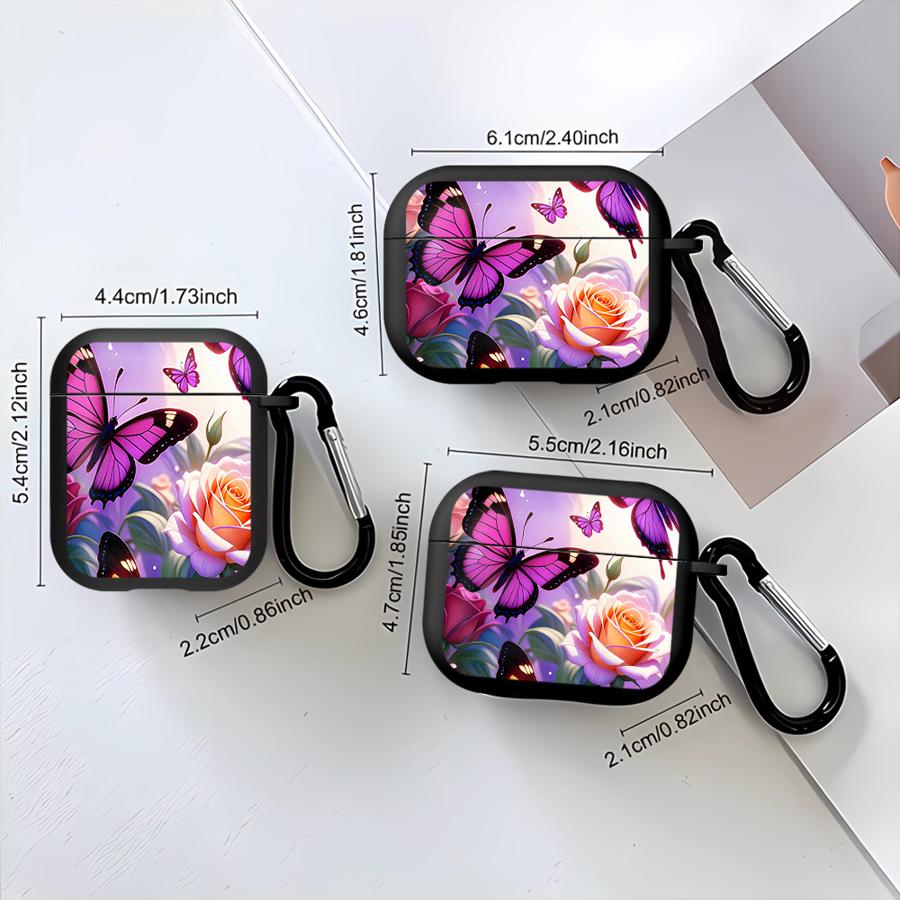Blue Butterfly Cool Earphone Cases Cover Case For Airpods 2 Pro3 Pro2 3 Pro 1 4