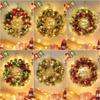 Christmas Pine Cone Wreath: 40cm/50cm Rattan Door or Window Hanging Decoration