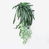 65cm Artificial Flowers Plants Wall Hanging Chlorophytum Potted Green Plant Fake Simulation Flower