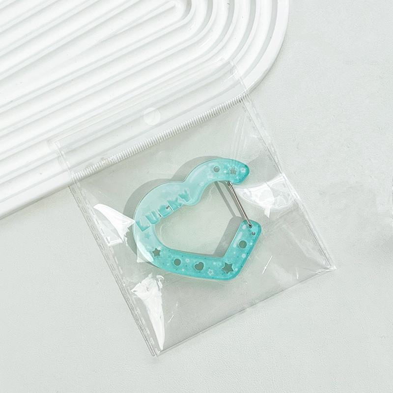 

Акриловый мультяшный держатель для брелока в стиле инс, милый декор в форме дома и сердца для подвески на сумку, крючок для ключей, DIY подвеска для ключей зелёный