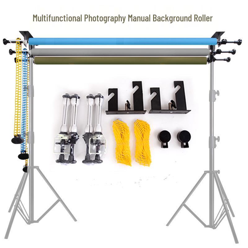 Photo Studio Lifting Equipment: Background Gantry & Light Reel Cloth Rack
