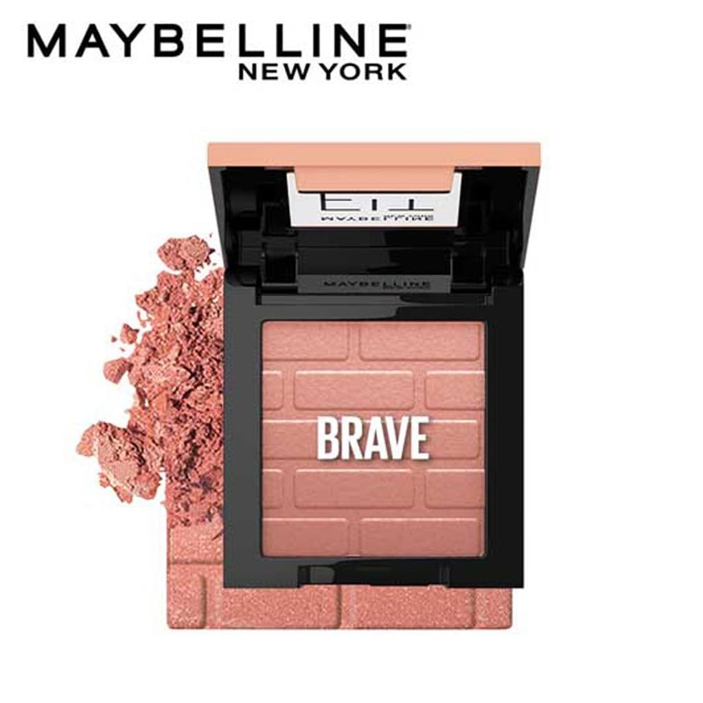 Maybelline New York Fit Me Mono Blush 10 Brave Long-Lasting Natural Cheek Colour Silky Smooth Lightweight 4.5g Compact