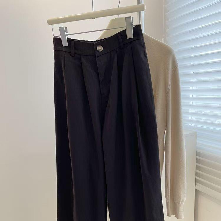 Japanese Spring 2026 Plus-Size High-Waist Slimming Wide-Leg Trousers