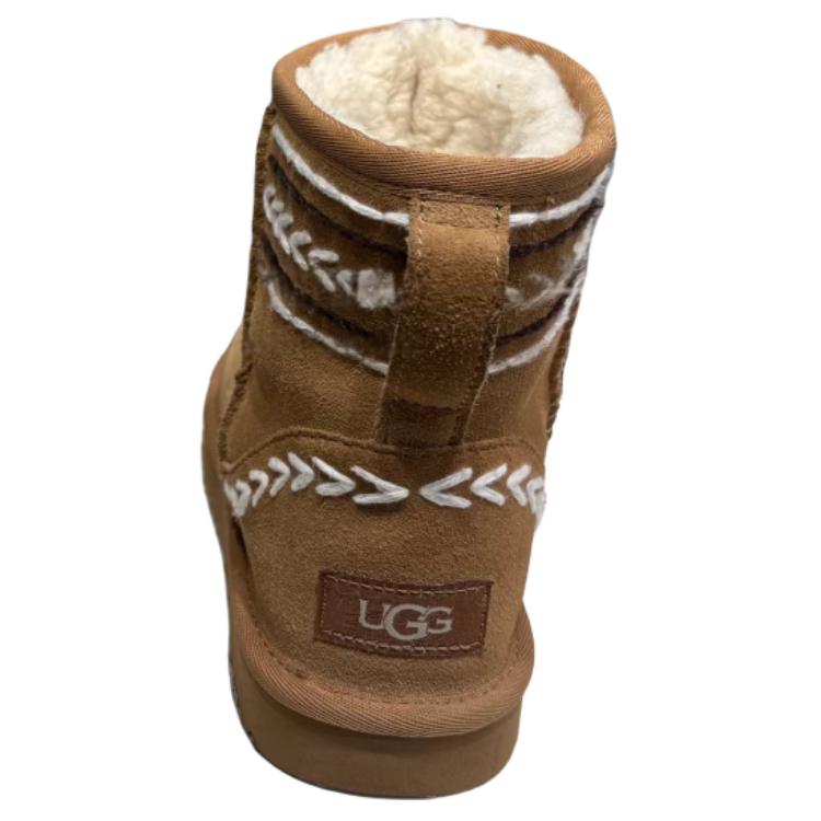 UGG Classic Mini Ritza Stivali da neve semplici e confortevoli Stivali da donna Marrone 1170710-CHE