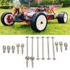 CVD Drive Shaft RC CVD Drive Shaft Kit Upgrade Part Metal with Joint Cup Dog Bone for WLtoys 144001 RC Car RC Dogbone Joint Set
