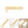 Double Scale Vernier Caliper Portable Brass Sliding Caliper Gauge Ruler Measuring Tool (80mm)