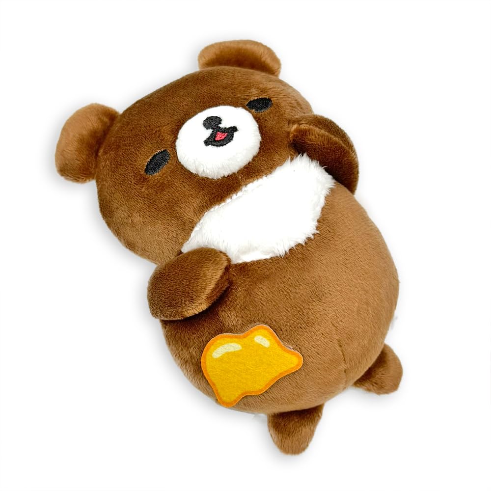 

Rilakkuma Everyone s Manpuku Makumaku Plush Toy, Approx. 7.7 inches (19 cm), Large, Cute Mascot (Chocolate)