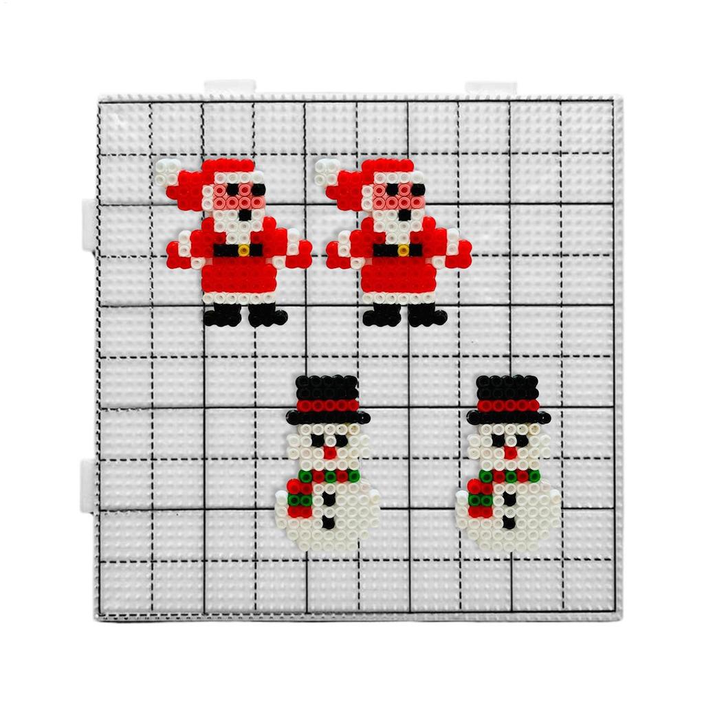 Panneaux perforés réutilisables résistants à la chaleur pour perles à fusion, Tapis pour perles à fusion avec outil, Kit d'art DIY pour débutants, Loisir créatif de création de motifs