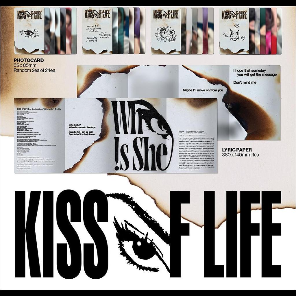 [Pre-order] KISS OF LIFE [Who is she] 2nd Single Album (Who Ver.) + Free Gift