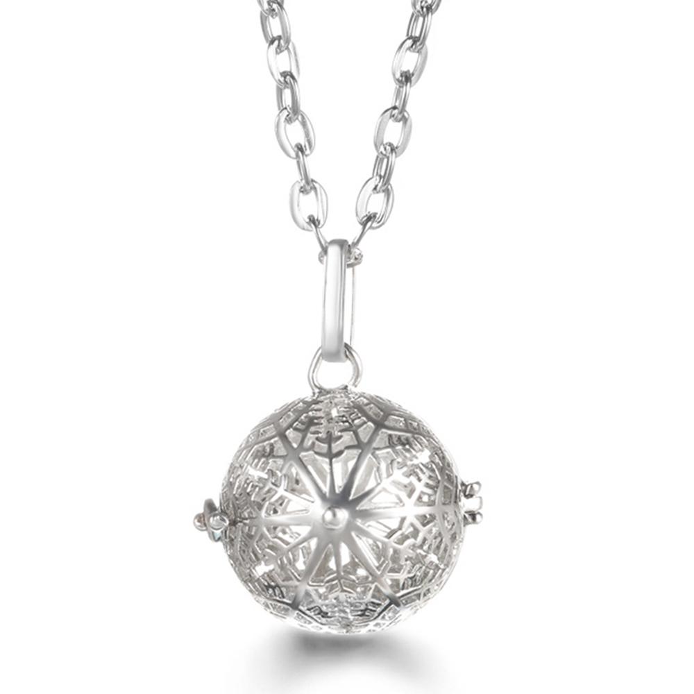 Russia Tradition Chime Exquisite Angel Wings Caller Necklace Essential Oil Diffuser Pregnant Woman Aromatherapy Pendant Jewelry