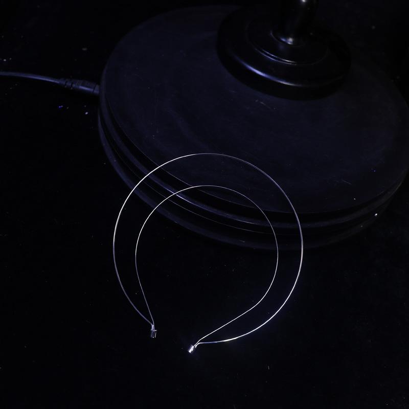 Εξατομικευμένα Αξεσουάρ Μαλλιών Δημιουργική Διπλή Μεταλλική Στέκα Μόδα Πάρτι Γενέθλια Υπερβολική Απλή Στέκα Καρφίτσα Μαλλιών