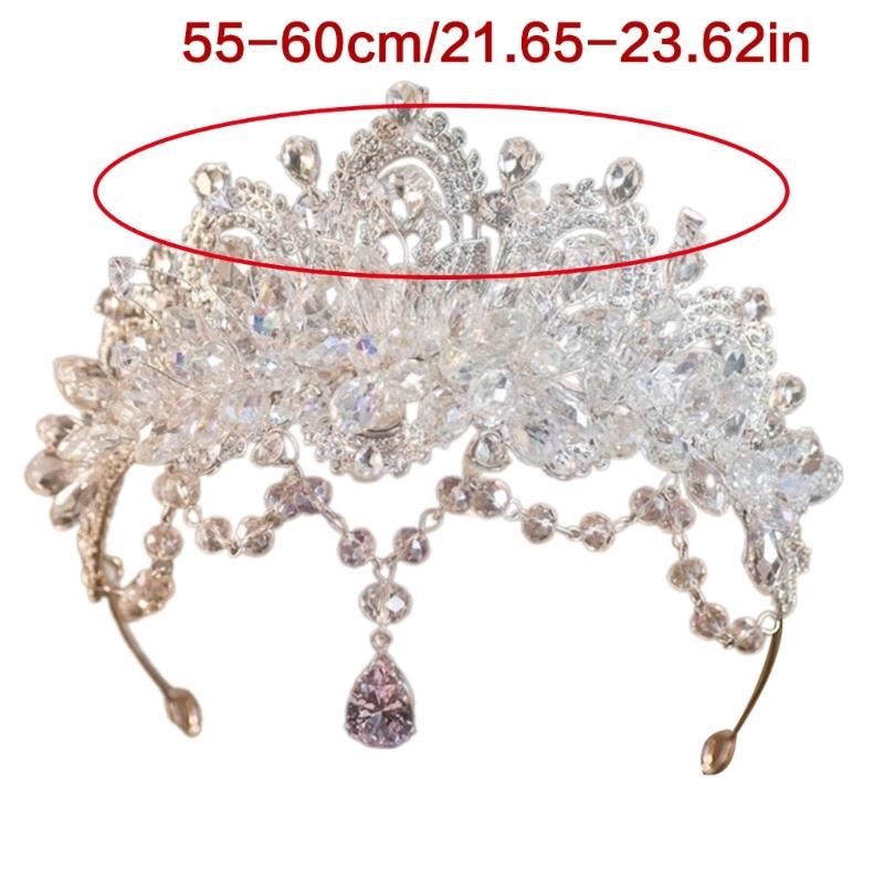 Elegant Metal Crowns Headpiece Fashion Hairpiece For Weddings Birthdays Royal Event Practical Design Comfortable Wear