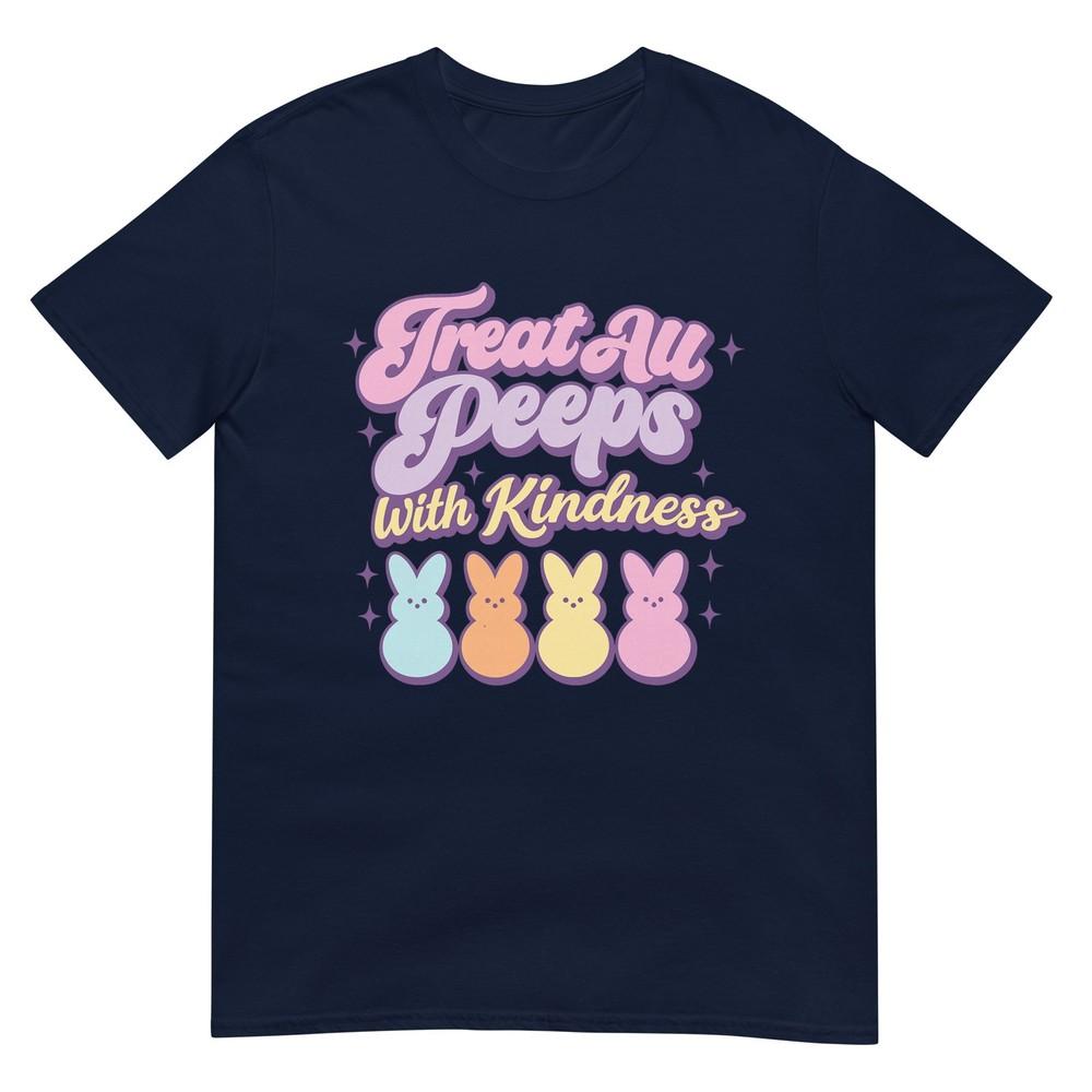 Treat All People With Kindness Easter Bunny Teacher Lover TShirt S