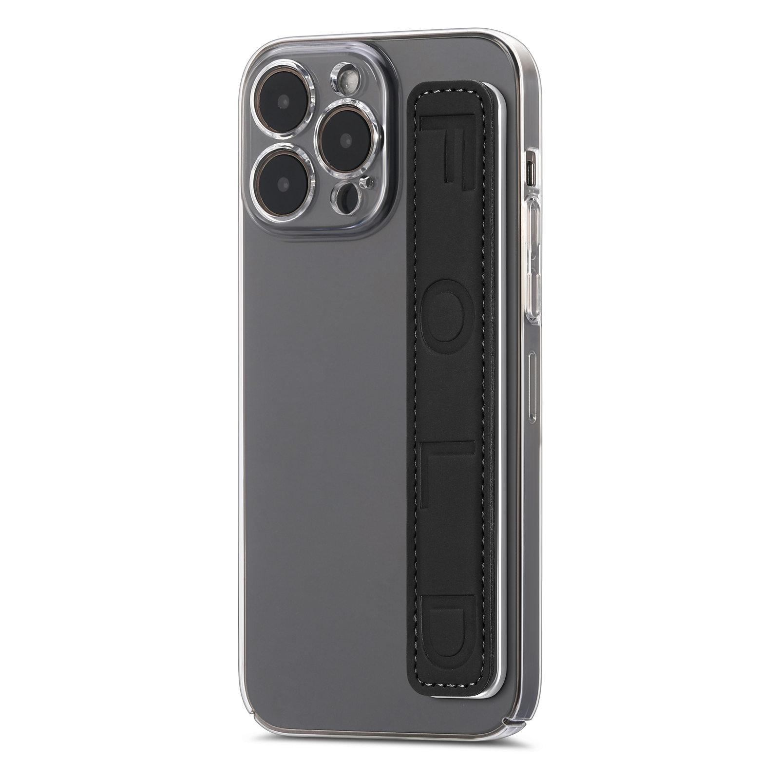 

SP-03 PU Leather Phone Back Wrist Band Anti-Loss Adhesive Strap Black