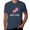 Dino-sore T-Shirt Minimalist Plain Crew Neck T-Shirt