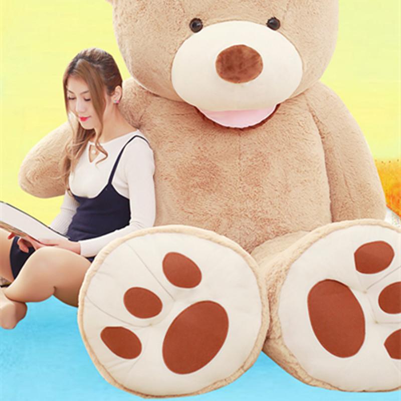 100-260cm   Giant Teddy Bear Plush Toys Soft Teddy Bear Outer Skin Coat Popular Birthday&Valentine's Gifts Girls Kid's Toy