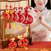 Flower Snake Mascot Hangings Tassels Spring Festival Decorations Soft Snake Dolls Pendant  Kids