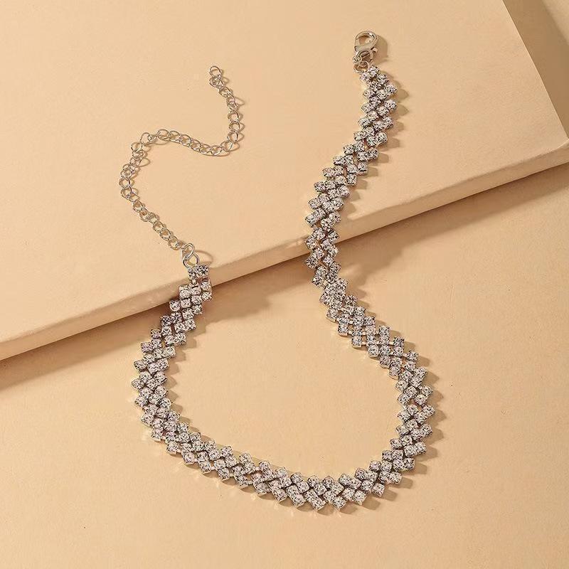 Irregular Diamond Rhinestone Gypsy Beach Anklet