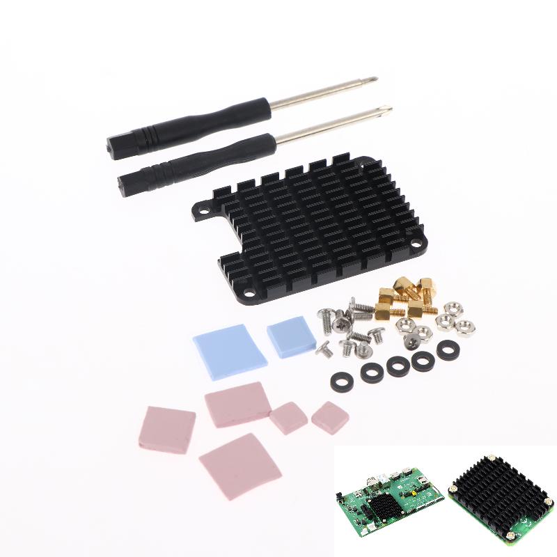 Aluminum Heatsink For CM4 Board Enhanced Reserved Hole Design With Installation Tool For Efficient Heat Dissipation