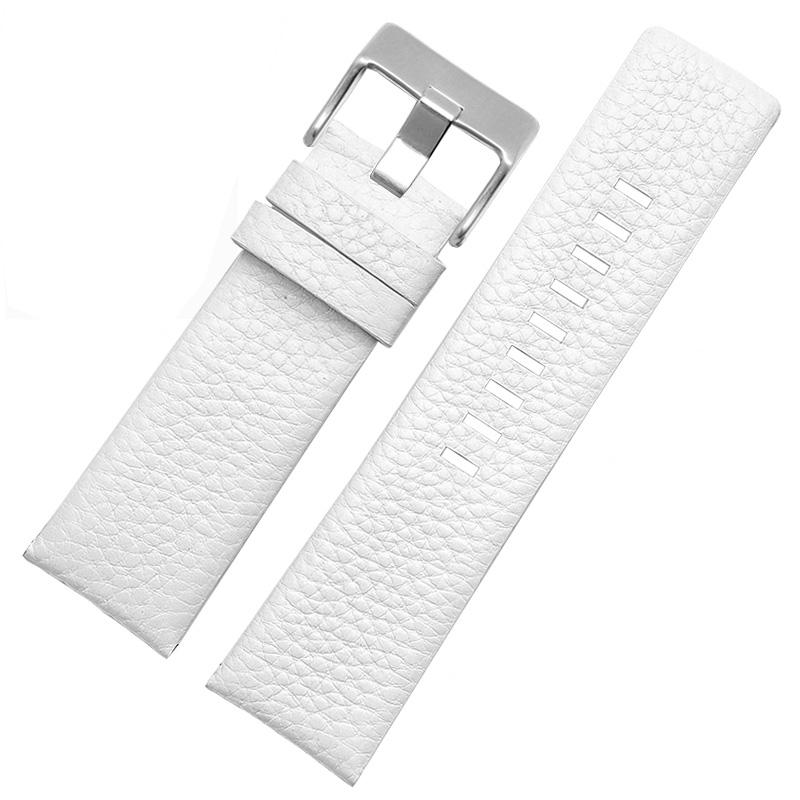 Genuine Leather Watchband for Diesel DZ1405 4323 4344 4427 7257 4283 Watches Pin Buckle Embossed bracelet 24 26 28mm Watch Strap