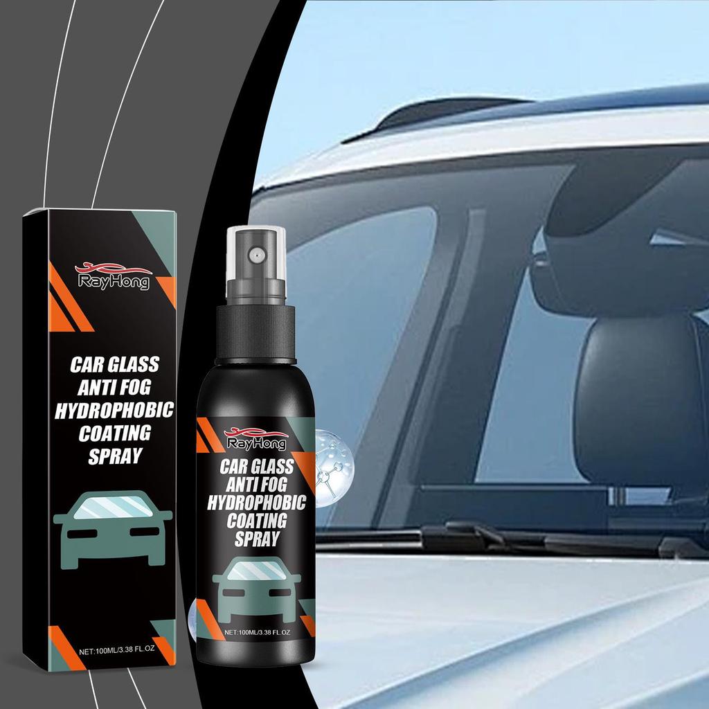 Rayhong Hydrophobic Windshield & Mirror Cleaner with Anti-Fog Protection