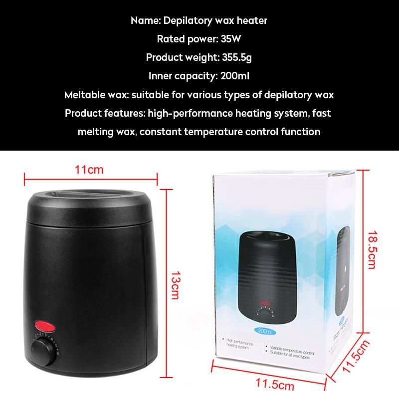 Electric Wax Heater Hot Machine Paraffin Pot Warmer Hair Removal Wax-melt Epilator Quick Heater Portable US EU
