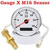 85MM Tachometer with Red Backlight 3000RPM Tacho Gauge Hourmeter Gauge M16 M18 Tacho Sensor For Marine Boat Car Truck 9-32V