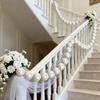 10 st DIY Falsk Pärlgirland Trappdekoration Stor Vit Pärla Väggbonad Prydnad